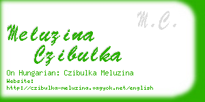 meluzina czibulka business card